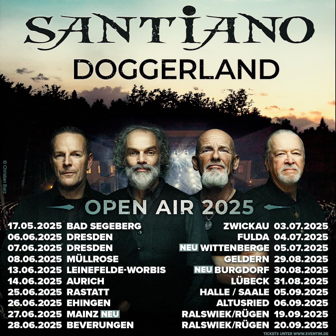 Santiano Doggerland Open Airs 2025 Tour Plakat 2025