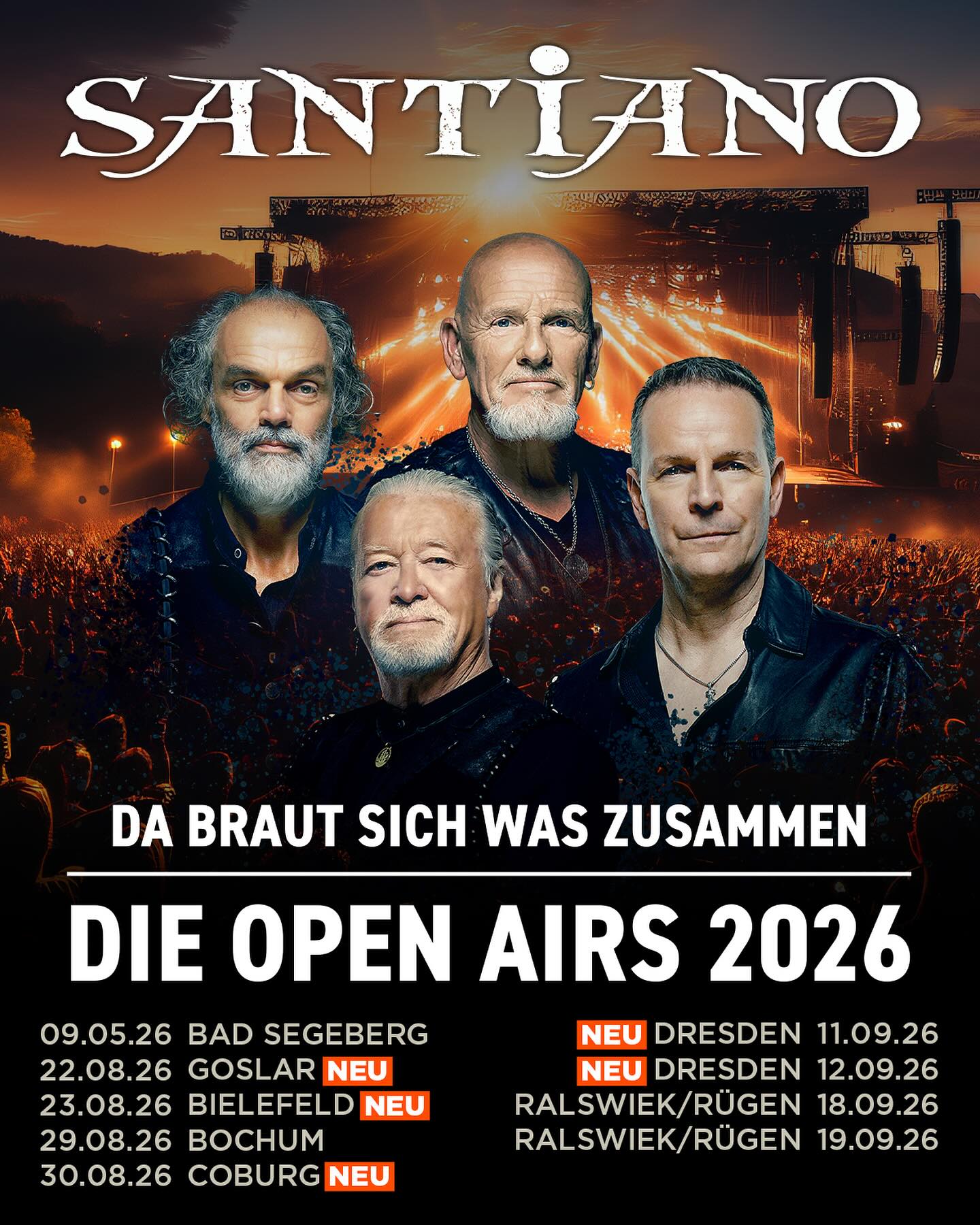 Santiano Tour Poster 2026